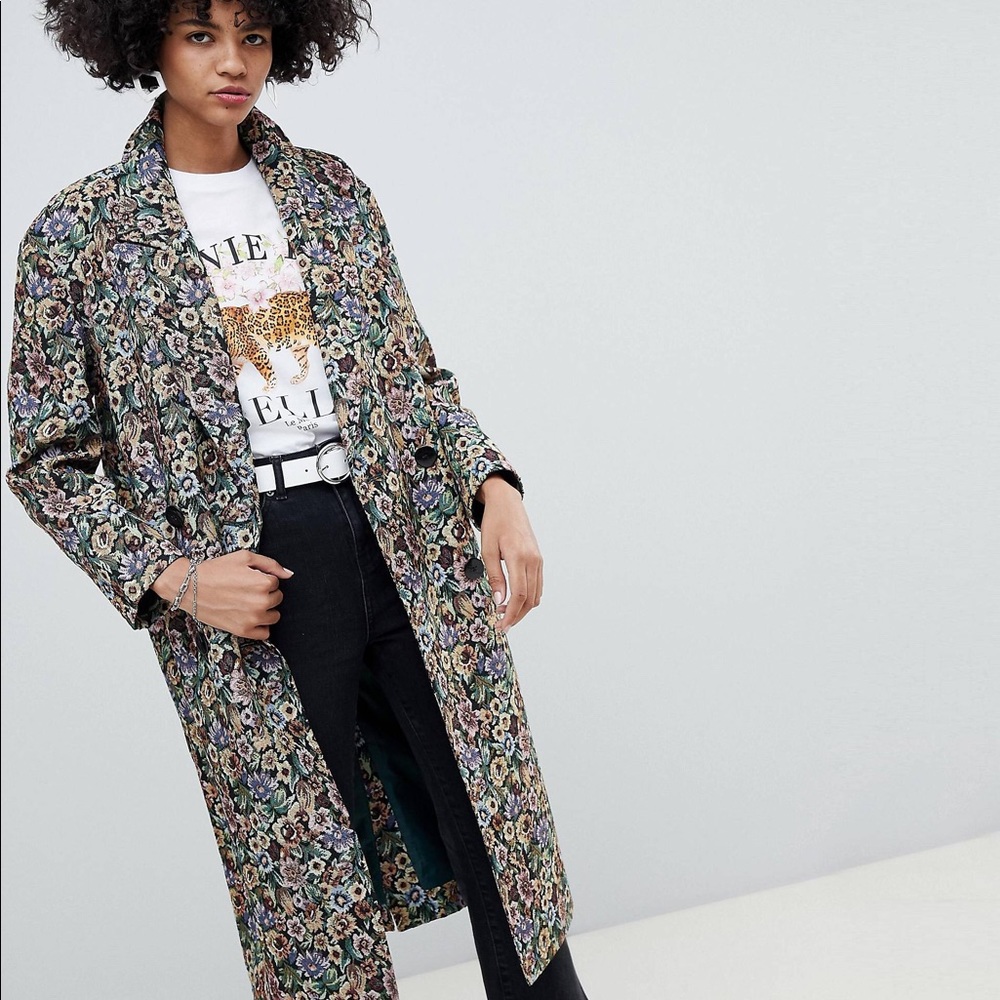 ISO: ASOS FLORAL Tapestry Coat